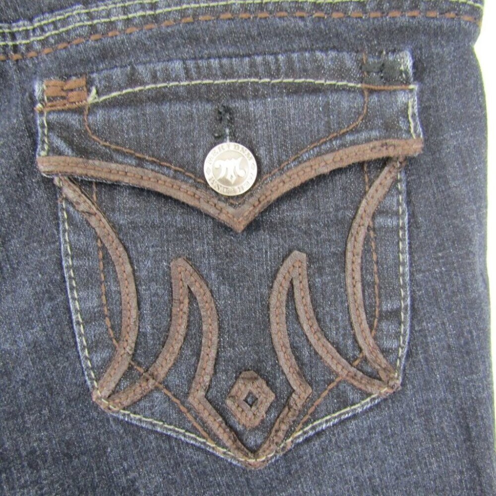 Mek Denim St Petersburg Cigarette Womens Low Rise Skinny Blue Jeans Size 31 x 34